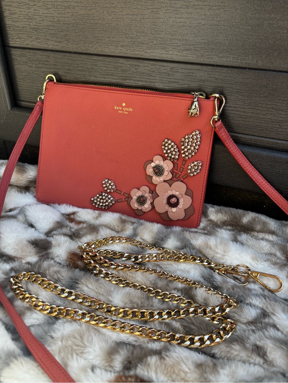 Kate Spade On Purpose Embellished Leather Crossbody | Rwanda Artisan Collection